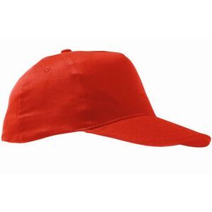 SOLS Unisex Sunny 5 Panel Baseball Cap / Red